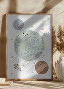 Solar Earth Moon Poster