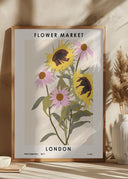 Flower Market. London Poster I