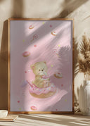 Teddy Bear and Donut cake Poster