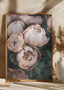 Coral Peonies Poster