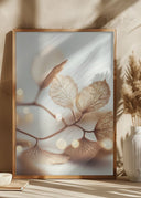 Filigree Leafs Poster