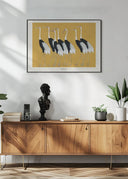 Japanese Red Crown Crane Poster