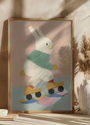 Skating Bunny Poster