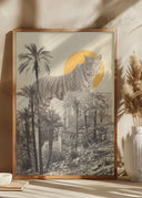 Giant Tiger In Ruins Poster