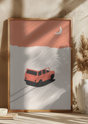 Car In Desert Poster