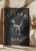 Clever Girl Dark Poster