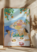 Girls in Positano Poster