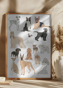 Dogs in glasses Print Poster