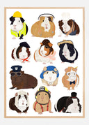 Guinea Pig Working Hr Poster