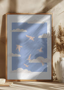 Clouds Bird Poster