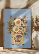 Flowers In a Vintage Tea Can Poster