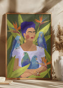 Frida and birds Poster