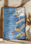 chilled surfing Poster