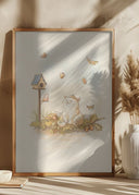 Chilling Chubby Cat Poster