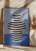 Striped Vase II Poster