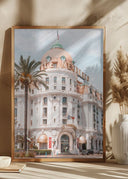 French Riviera Building Poster