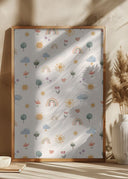 Seasonal Stickers Pattern Poster