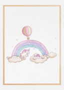 Kawai Cloudy Unicorn Poster II