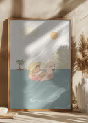 Bear On Summer Beach Poster II