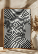 Stripe Portrait Poster