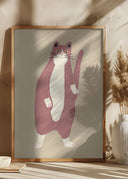 Brown and white cat Poster