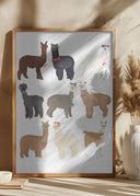 Standing Lamas In Glasses Poster