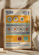Sushi Japanese Food Print Poster