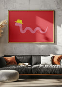 Wiggly Western Worm Poster