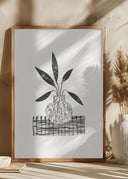 Still Life With a Vase and Five Leaves Poster