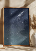 Star Inker Turquoise Poster