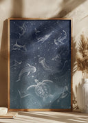 Cosmic Ocean Turquoise Grad Poster