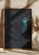 Starry Jellyfish Colored Poster