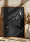 Starry Orca (Black Version) Poster