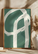 Strokes On Green 6 Poster