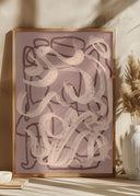 Dry brush abstract in nude Poster