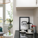 But first coffee Retro Poster