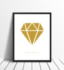 Diamond - Gold Poster