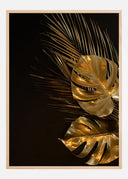 Golden Monstera Poster II