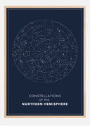 Northern hemisphere Dark Poster
