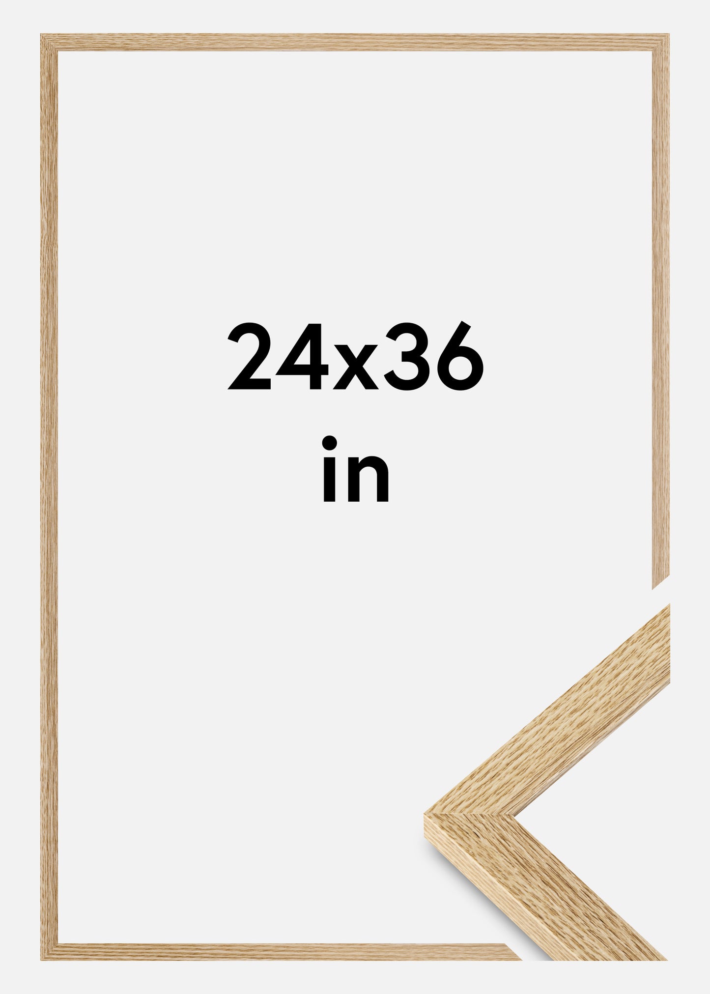 Frame Selection Oak 24x36 inches