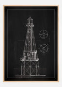 Slate - Lighthouse - Ship Shoal Lighthouse Poster