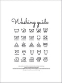 Washing guide - White Poster