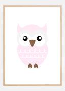 Owl Solo - Rose pink Poster