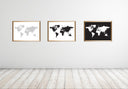World map White Poster
