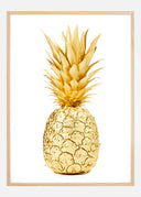 Gold Pineapple Poster