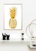 Gold Pineapple Poster
