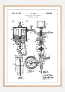 Patent Print - Portable Cold Beer Dispenser - White Poster