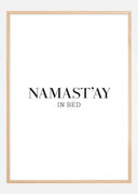 namast'ay in bed Poster