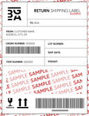 Return shipping label