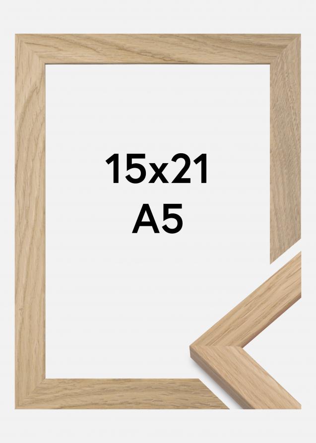 Galleri 1 Frame Oak Wood Acrylic Glass 5.91x8.27 inches (15x21 cm - A5)